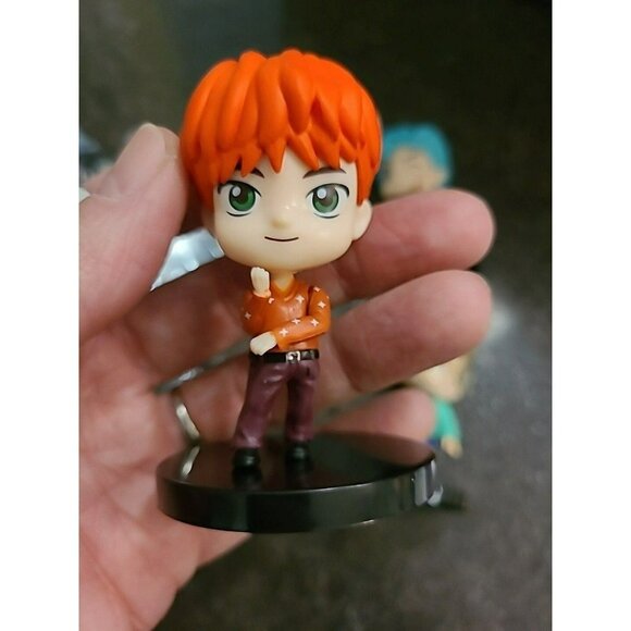 Set Of 7 BTS Mini Vinyl Figure Doll Set In Baggies Korean K-Pop Stars Bangtan - Picture 2 of 6